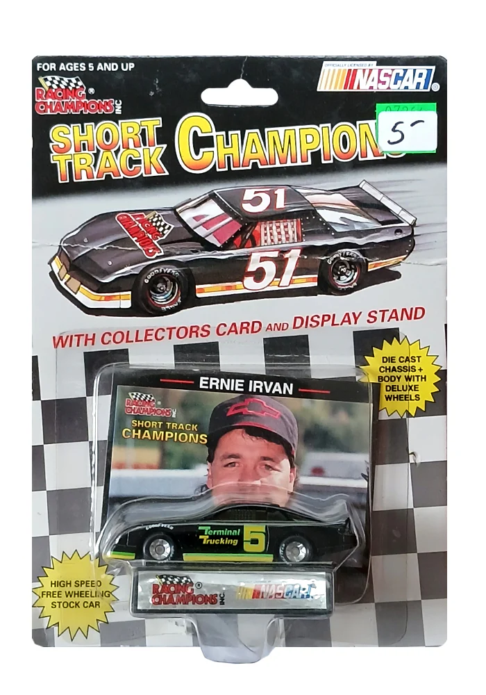 Exclusives Racing Champions Nascar Ernie Irvan - Black (Creased Card & Blister Damage / Car in Excellent Condition)