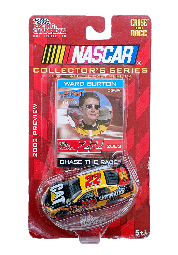 Exclusives Racing Champions NASCAR Chase the Race Ward Burton - Yellow / Black - Image 2