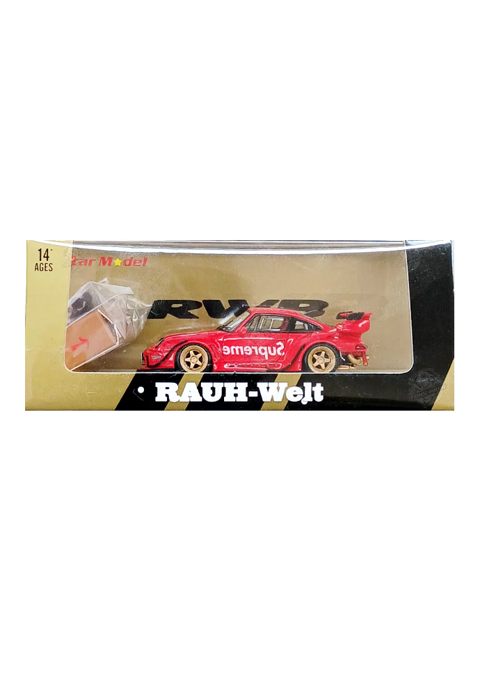 EXCLUSIVES Rauh-Welt Begriff Porsche 911 (993) RWB Supreme - Red (Scale 1:64)