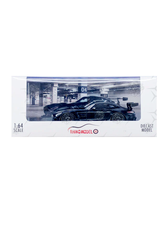 EXCLUSIVES Rhino Model Mercedes AMG GTS - Black (Scale 1:64)