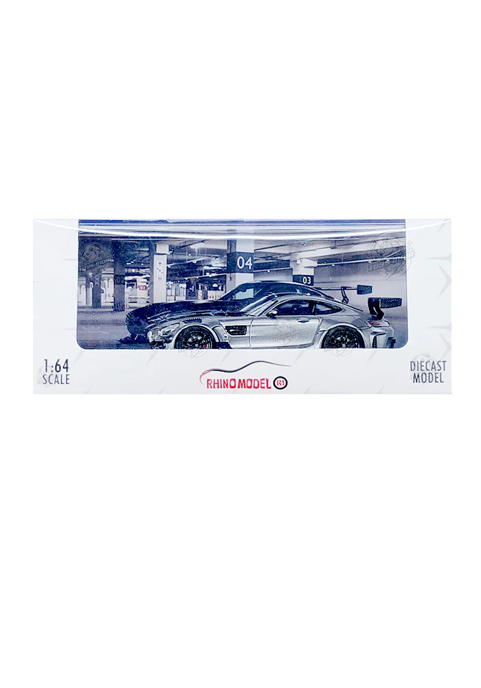 EXCLUSIVES Rhino Model Mercedes AMG GTS - Grey (Scale 1:64)