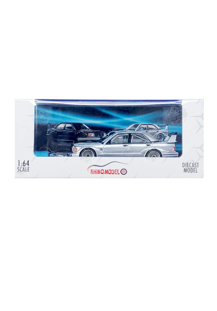 EXCLUSIVES Rhino Model Mercedes W201 190E - Silver (Scale 1:64)