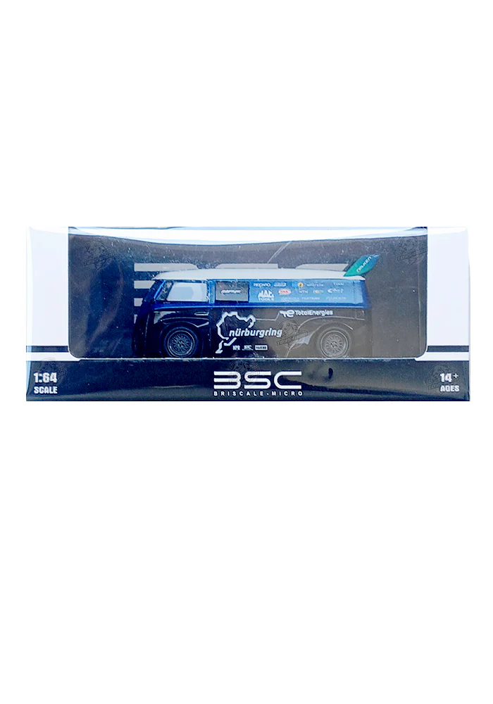 EXCLUSIVES ROB3 Works Robert Design Volkswagen T1 - Blue / Black (Scale 1:64)