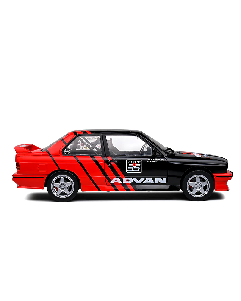 Solido ADVAN BMW E30 M3 - Black / Red - 2023 (Scale 1:18) - Image 5