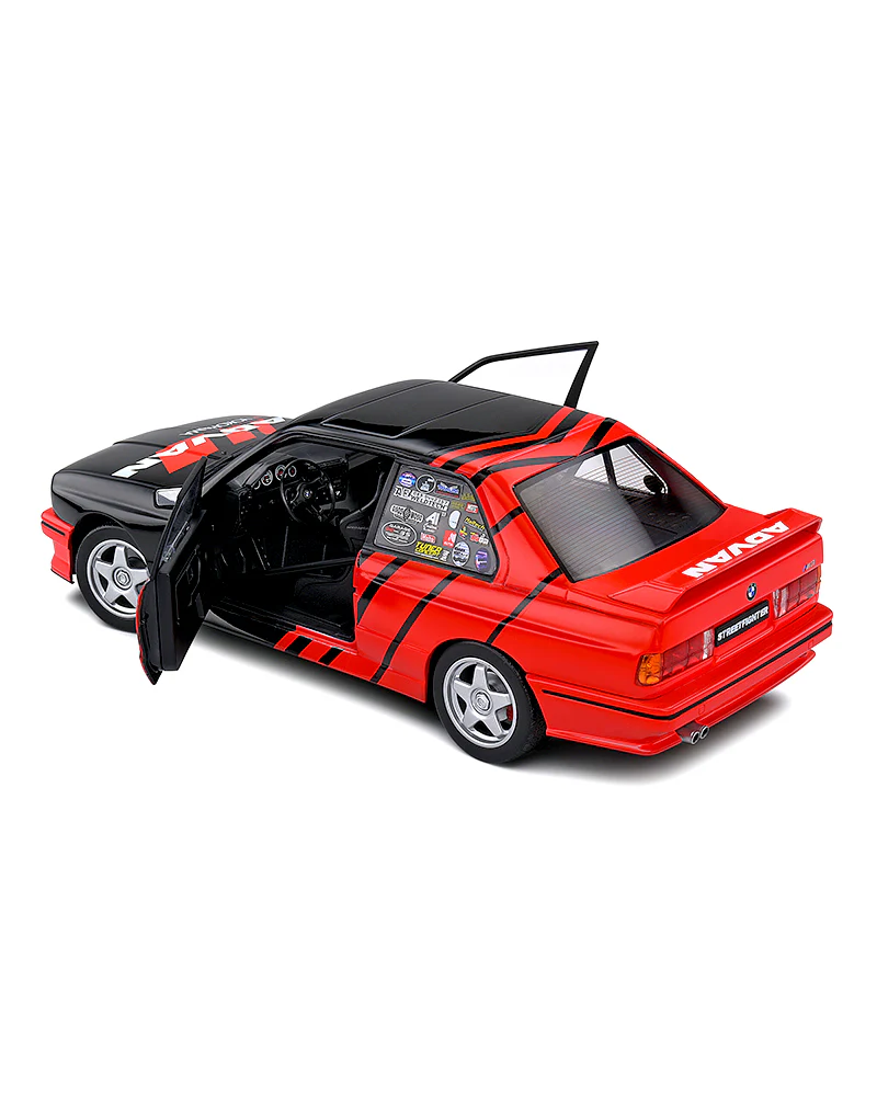 Solido ADVAN BMW E30 M3 - Black / Red - 2023 (Scale 1:18) - Image 7