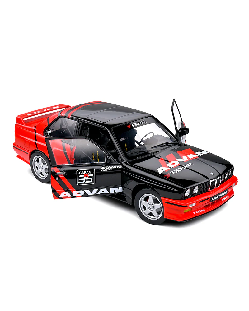 Solido ADVAN BMW E30 M3 - Black / Red - 2023 (Scale 1:18) - Image 8