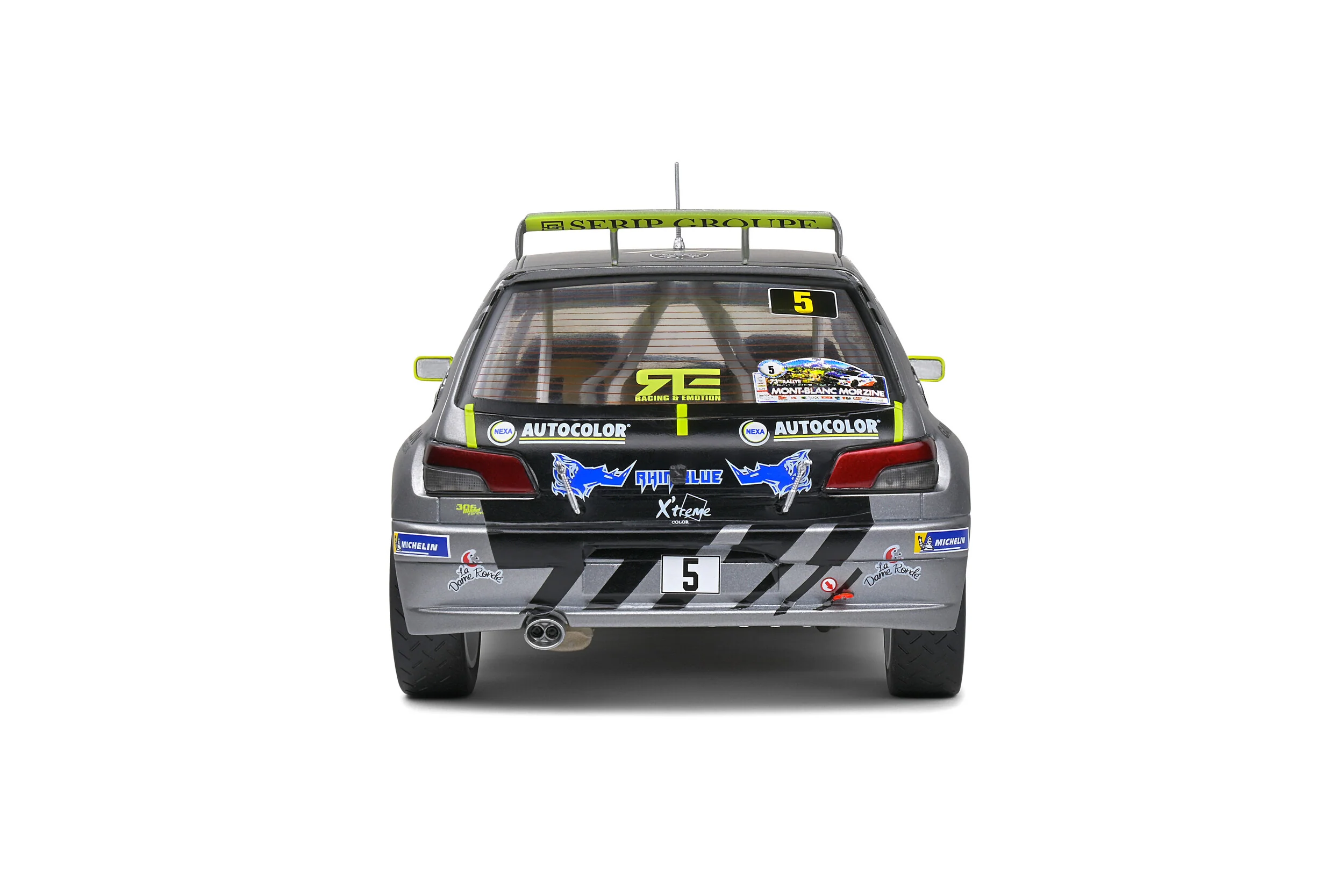 Solido Peugeot 306 Maxi Rally Du Mont Blanc 2021 - Grey - 2023 (Scale 1:18) - Image 3