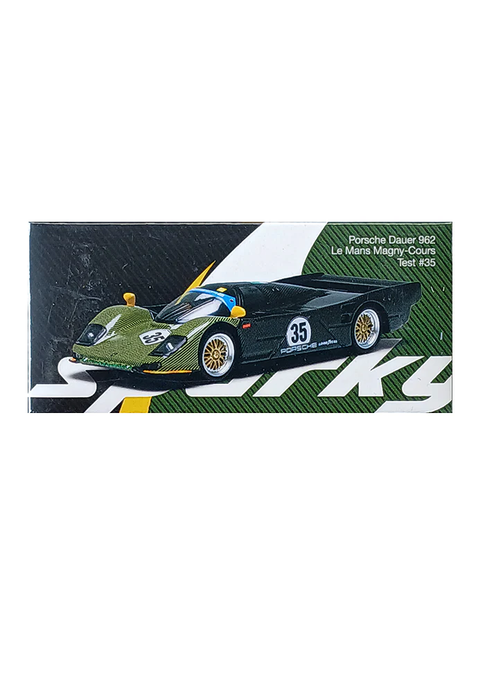 EXCLUSIVES Sparky Porsche Dauer 962 Le Mans Magny-Cours - Green / Black (Scale 1:64)