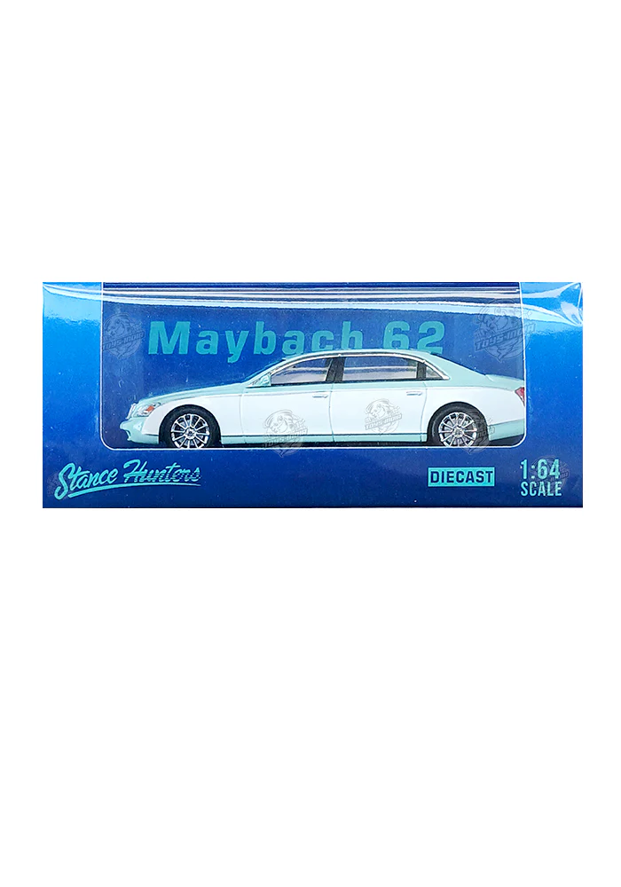 EXCLUSIVES Stance Hunters Mercedes Maybach 62 - Green / White (Scale 1:64)
