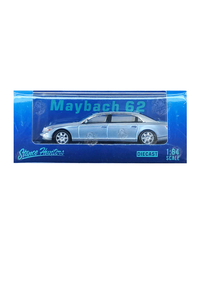 EXCLUSIVES Stance Hunters Mercedes Maybach 62 - Silver (Scale 1:64)