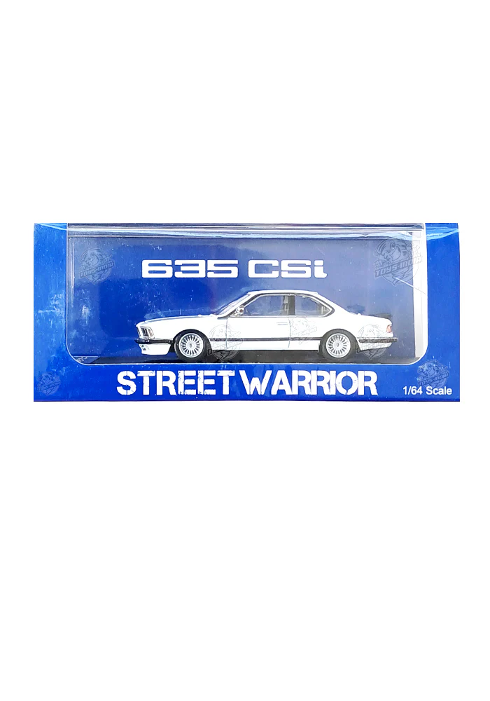 EXCLUSIVES Street Warrior BMW 635 CSi - White (Scale 1:64)
