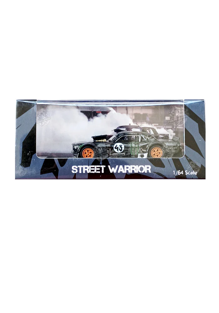 EXCLUSIVES Street Warrior Hoonicorn RTR 1965 Mustang - Grey (Scale 1:64)