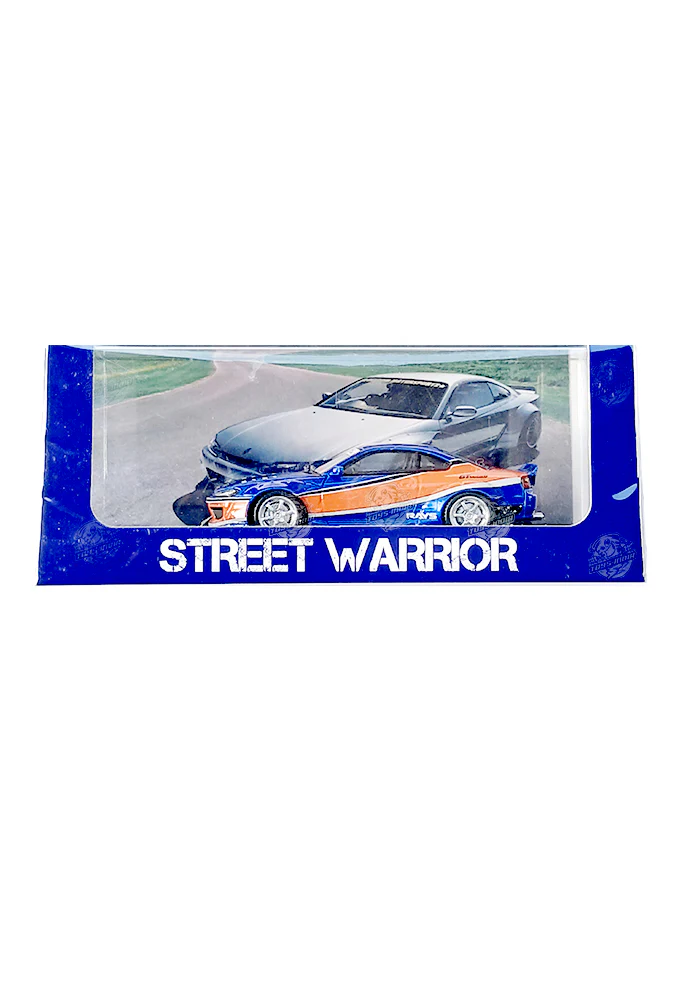 EXCLUSIVES Street Warrior Nissan Silvia S15 - Blue / Orange (Scale 1:64)