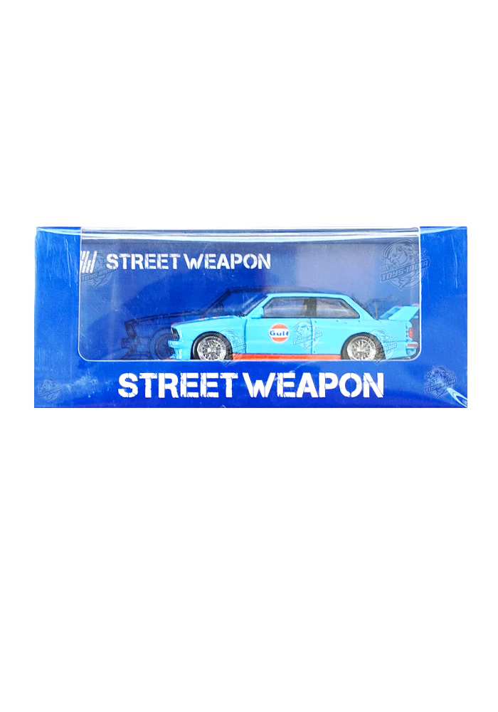 EXCLUSIVES Street Weapon BMW LTO E30 - Blue / Orange (Scale 1:64)