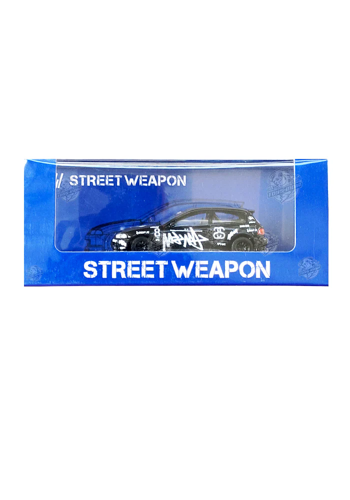 EXCLUSIVES Street Weapon Honda Civic EG6 - Black (Scale 1:64)