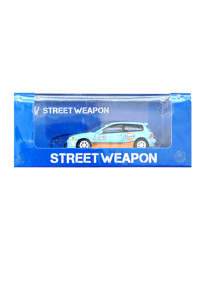 EXCLUSIVES Street Weapon Honda Civic EG6 - Blue / Orange (Scale 1:64)