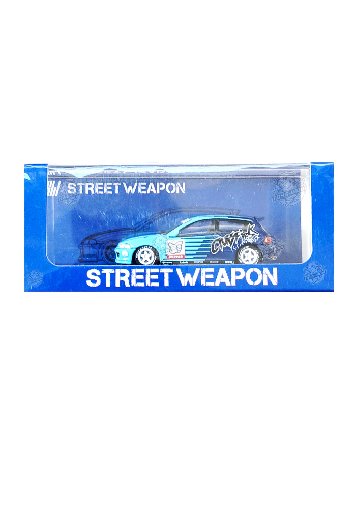EXCLUSIVES Street Weapon Honda Civic EG6 - Green / Blue (Scale 1:64)