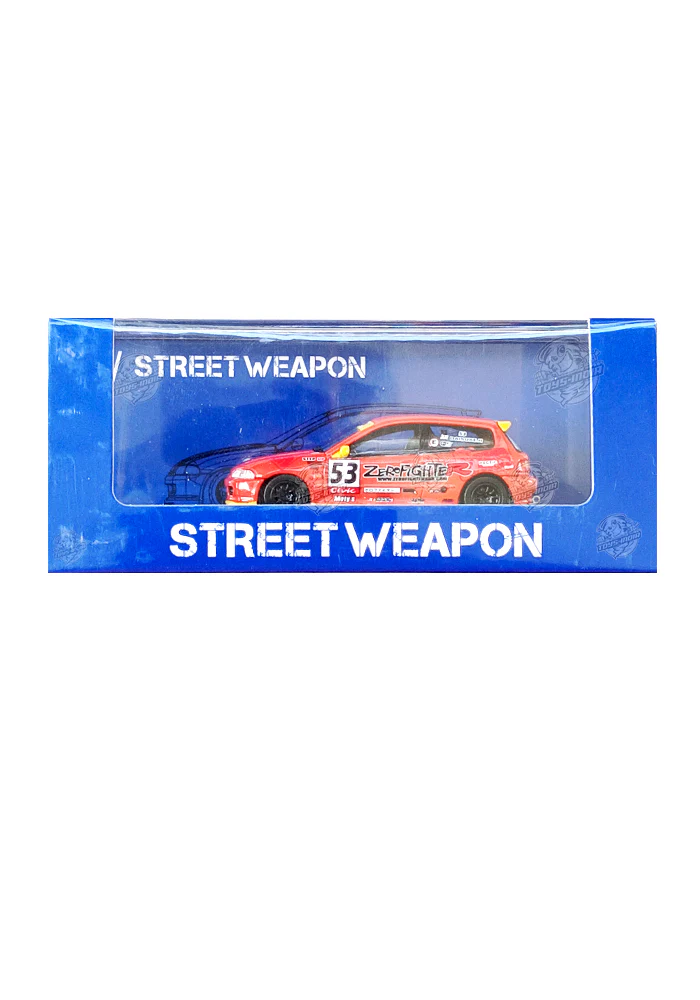 EXCLUSIVES Street Weapon Honda Civic EG6 - Orange (Scale 1:64)