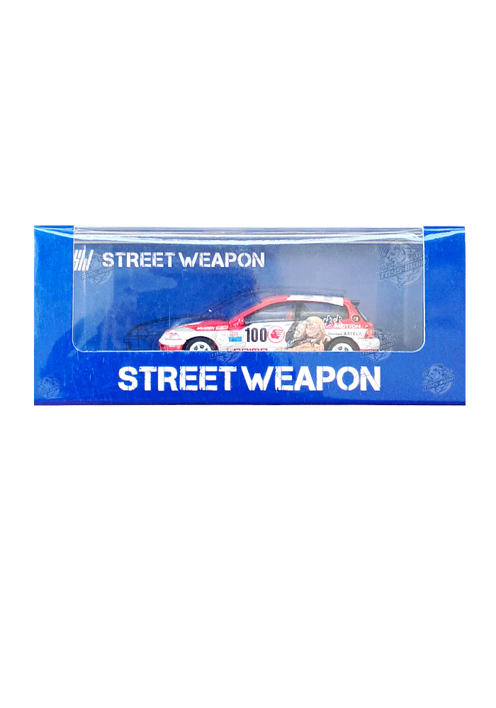 EXCLUSIVES Street Weapon Honda Civic EG6 - Red / White (Scale 1:64)