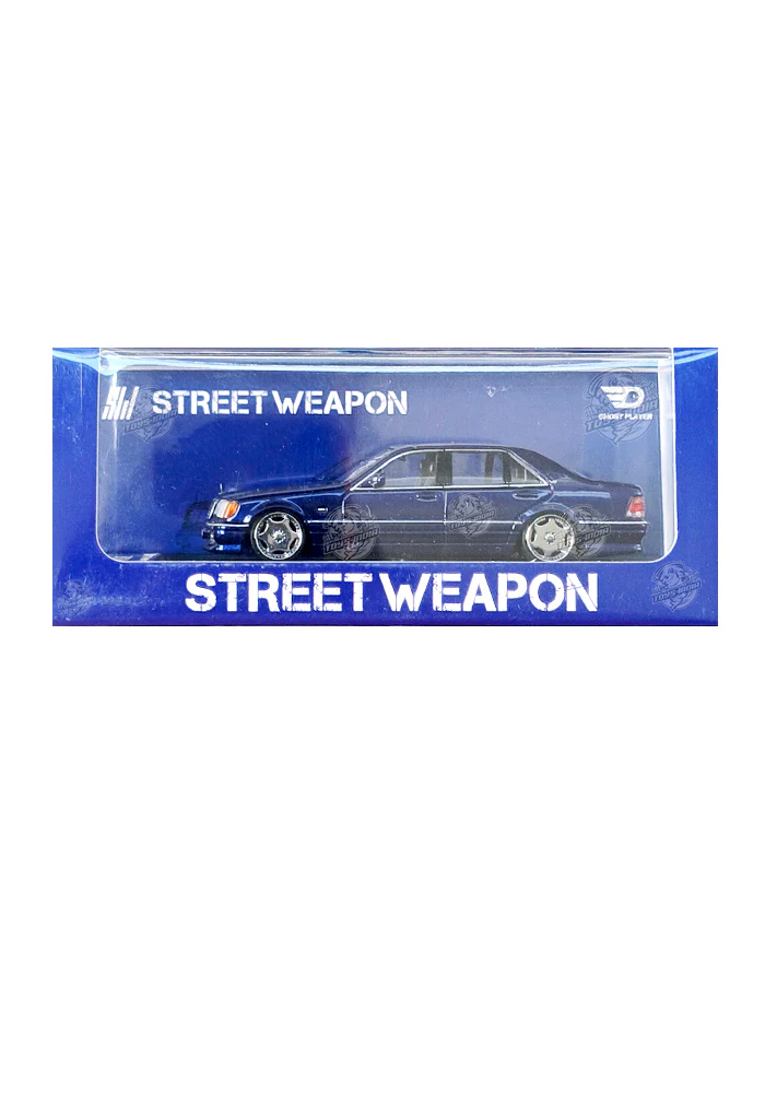 EXCLUSIVES Street Weapon Mercedes-Benz W140 - Blue (Scale 1:64)