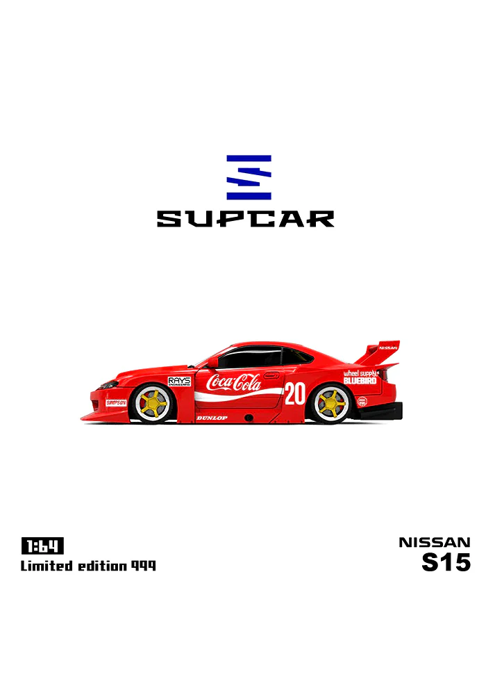 EXCLUSIVES SUPCAR Coca Cola Nissan S15 - Red (Scale 1:64)