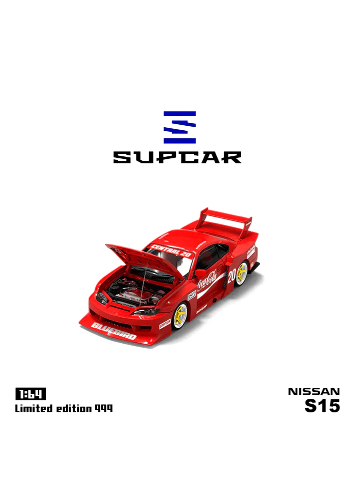 EXCLUSIVES SUPCAR Coca Cola Nissan S15 - Red (Scale 1:64) - Image 2
