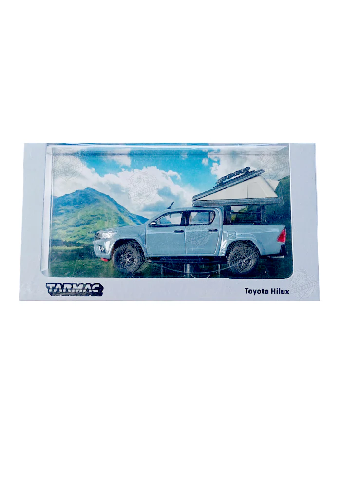 EXCLUSIVES Tarmac Toyota Hilux - Grey (Scale 1:64)