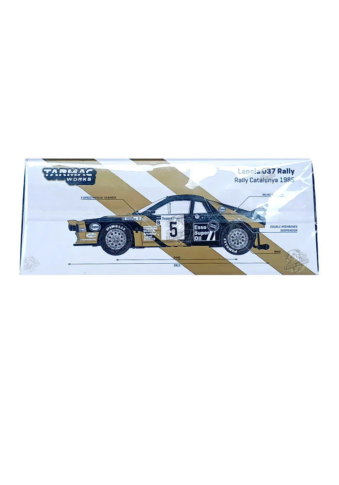 EXCLUSIVES Tarmac Works / Hobby 64+ Lancia 037 Rally - Black (Scale 1:64) - Image 4