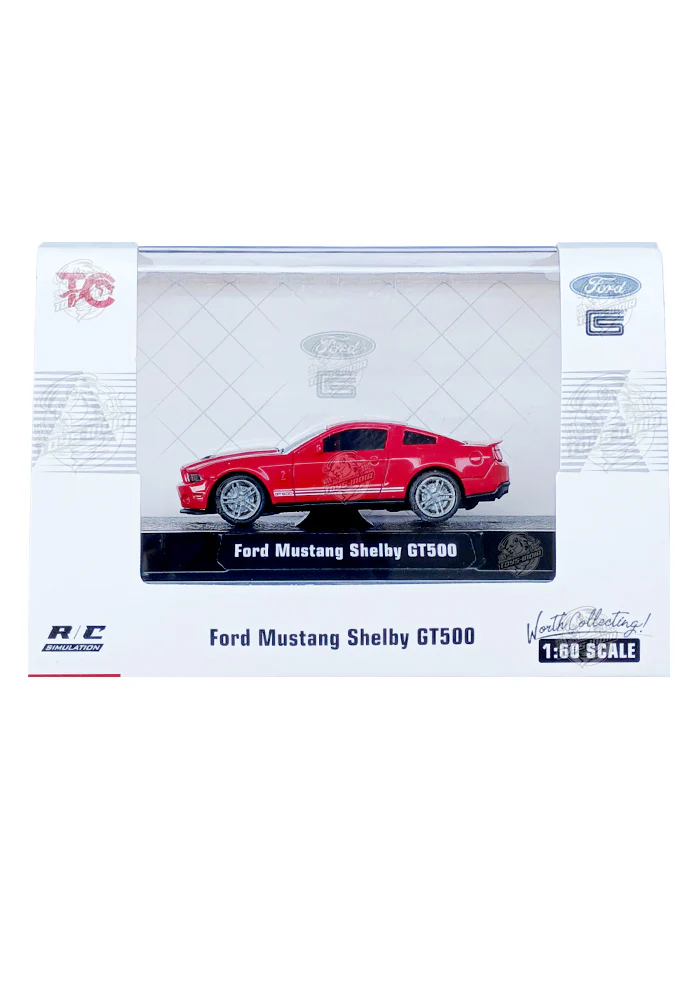 EXCLUSIVES TC R/C Ford Mustang Shelby GT500 - Red / White (With Remote Control) (Outer Box Damage / Car in Excellent Condition) (Scale 1:60)