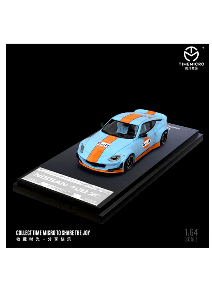 Exclusives Timemicro Gulf Nissan 400Z - Blue / Orange (Scale 1:64)