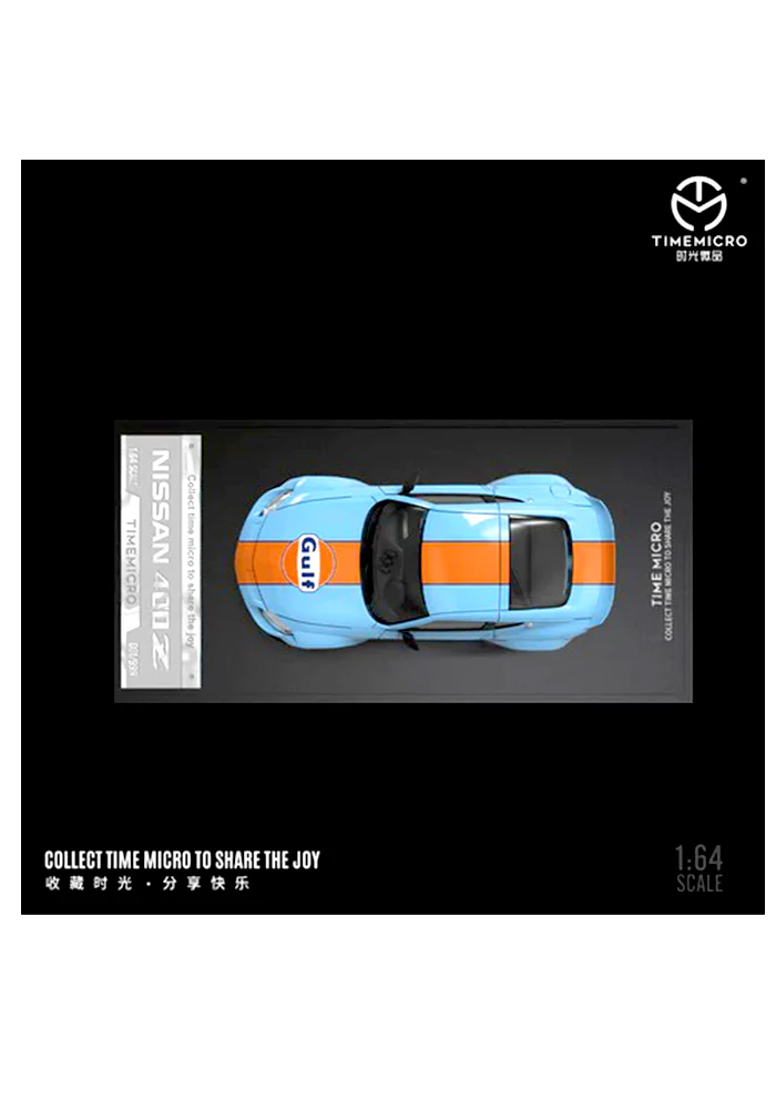 Exclusives Timemicro Gulf Nissan 400Z - Blue / Orange (Scale 1:64) - Image 3