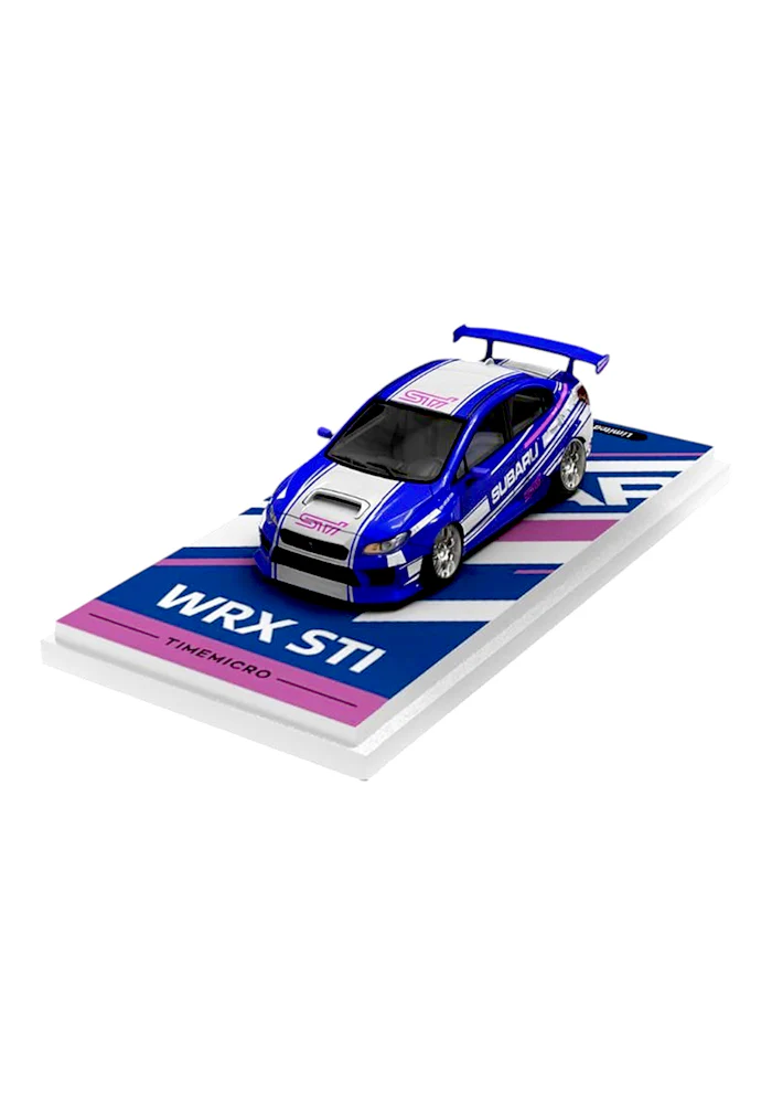 Exclusives Timemicro Subaru WRX STi - Blue / White (Scale 1:64)