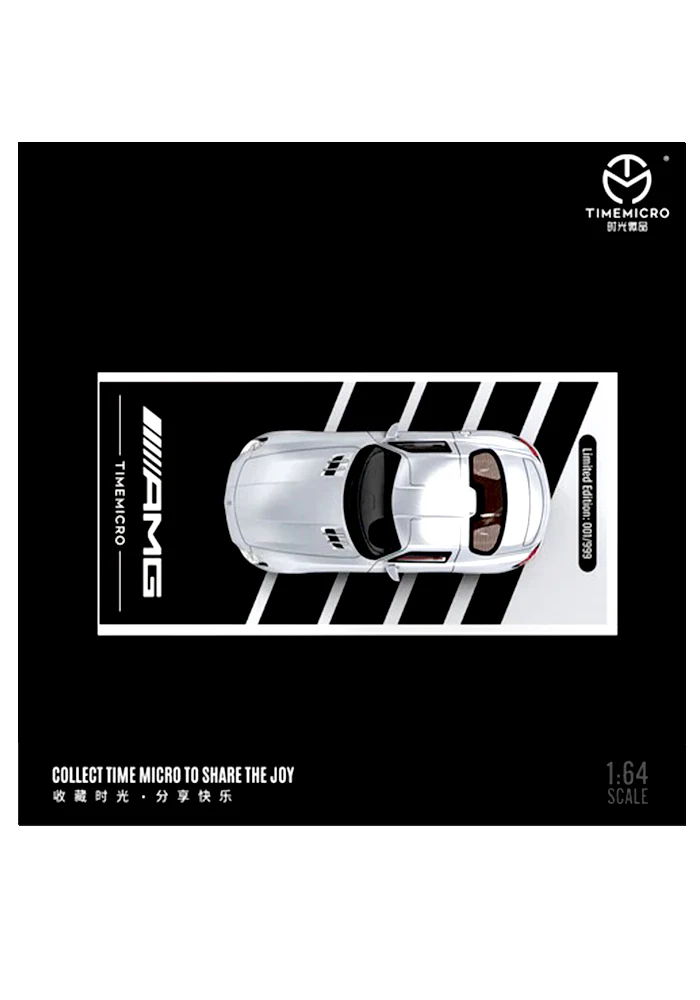 Exclusives Timemicro Mercedes-AMG SLS IWC Racing - Silver (Scale 1:64) - Image 2