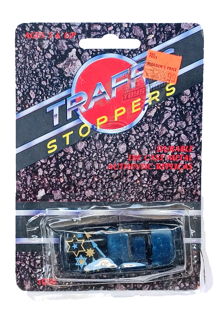 EXCLUSIVES Traffic Stoppers Car - Black (Card Damage / Car in Excellent Condition) (Scale 1:64)