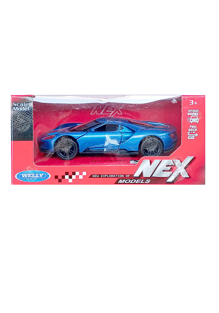 EXCLUSIVES Welly NEX 2017 Ford GT - Blue (1:43)