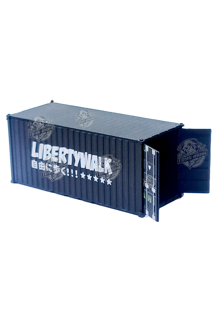 EXCLUSIVES You & Car First Container Liberty Walk - Black (Scale 1:64) - Image 3