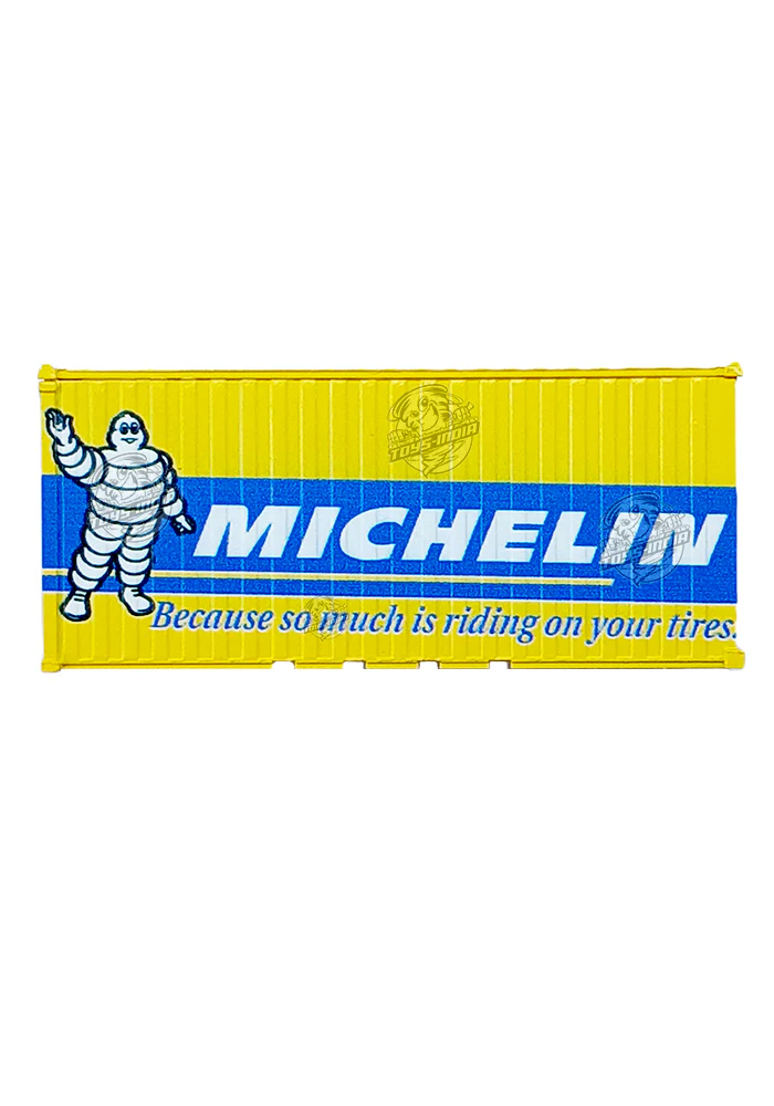 EXCLUSIVES You & Car First Container Michelin - Yellow / Blue (Scale 1:64)