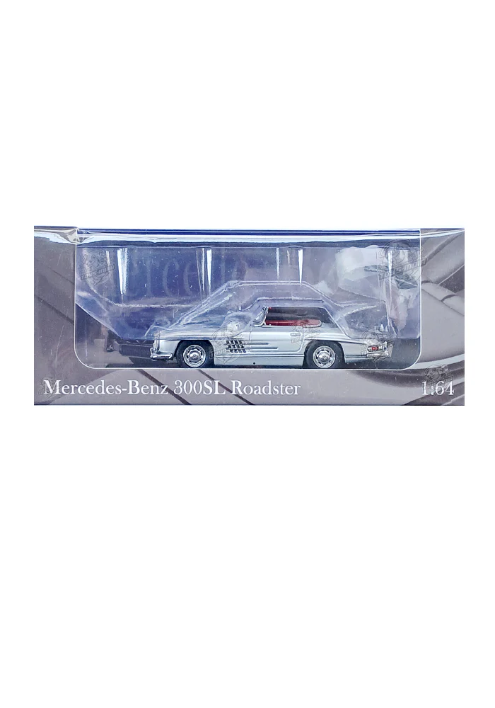 EXCLUSIVES YS Model 1957 Mercedes-Benz 300SL Roadster - Silver (Scale 1:64)