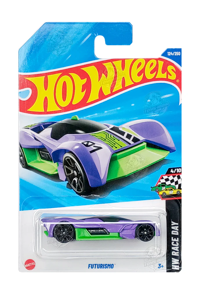 INDIAN CARD Hot Wheels Futurismo - Purple / Green - 2025 Card