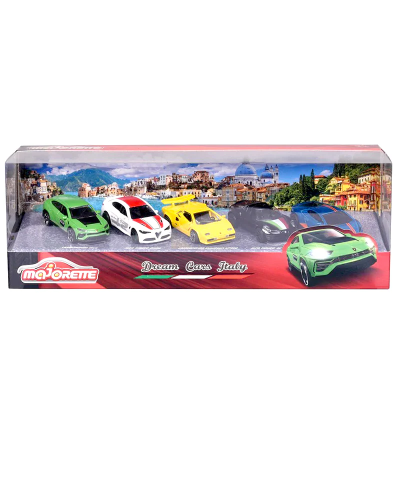 Majorette 5-Pack Dream Cars Italy Gift Pack - (1:64 Scale)