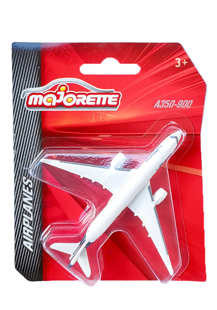 Majorette Airplanes A350-900 - White - 2025 Card