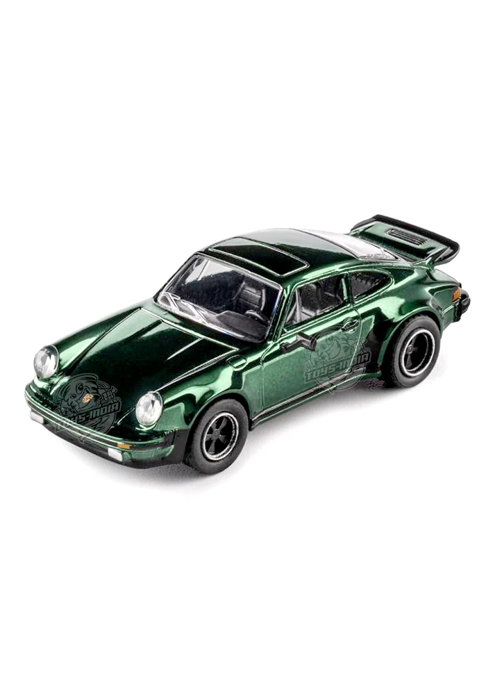 Majorette Collection Metal 1975 Porsche 930 Turbo - Green - 2025 Card