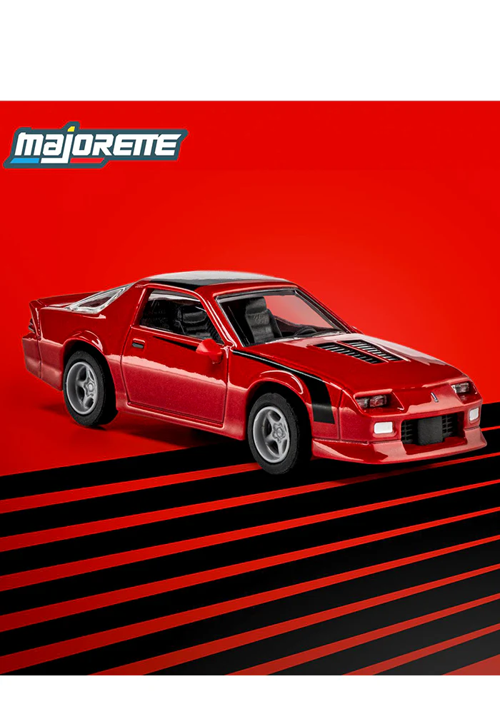Majorette Collection Metal 1985 Chevrolet Camaro - Red - 2025 Card - Image 2
