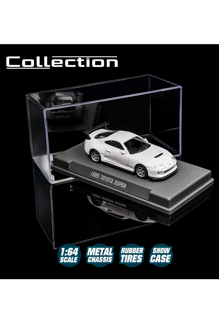 Majorette Collection Metal 1995 Toyota Supra - White - 2025 Card - Image 3
