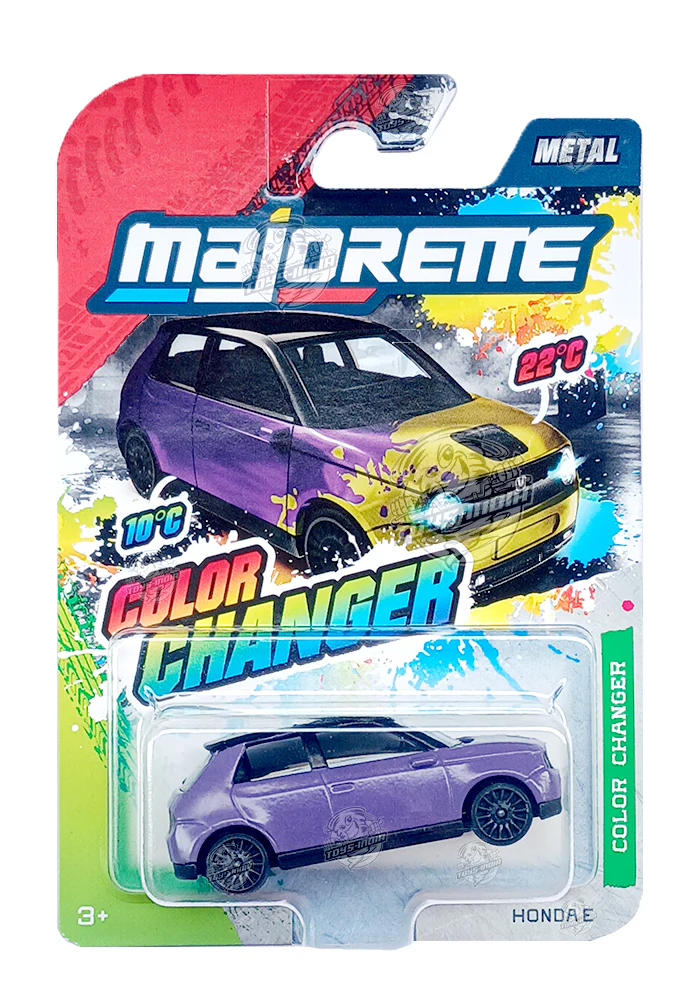 Majorette Colour Changer Edition Honda E - Purple / Golden - 2025 Card (Moving Parts)