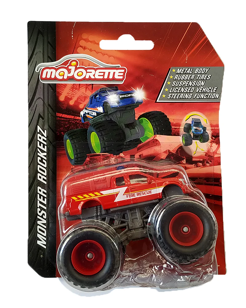 Majorette Monster Rockerz Ford Fire Rescue - Red - 2023 Card