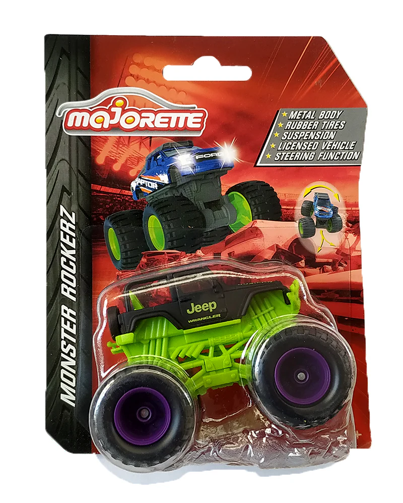 Majorette Monster Rockerz Jeep - Black / Green - 2023 Card
