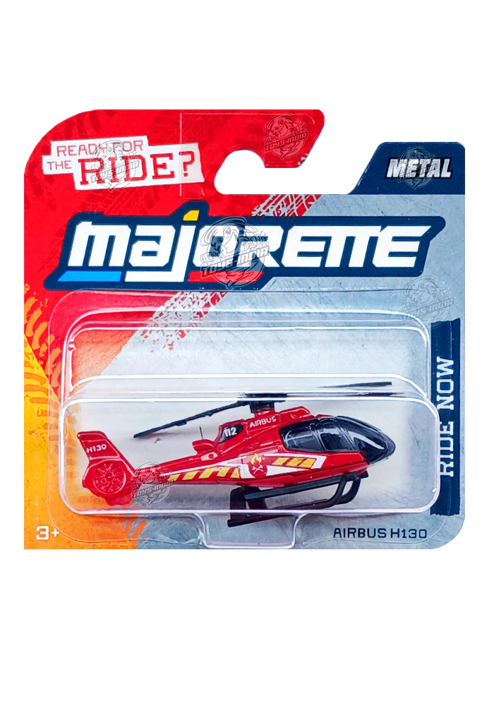 Majorette Ride Now Cars Airbus H130 - Red - 2025 Card
