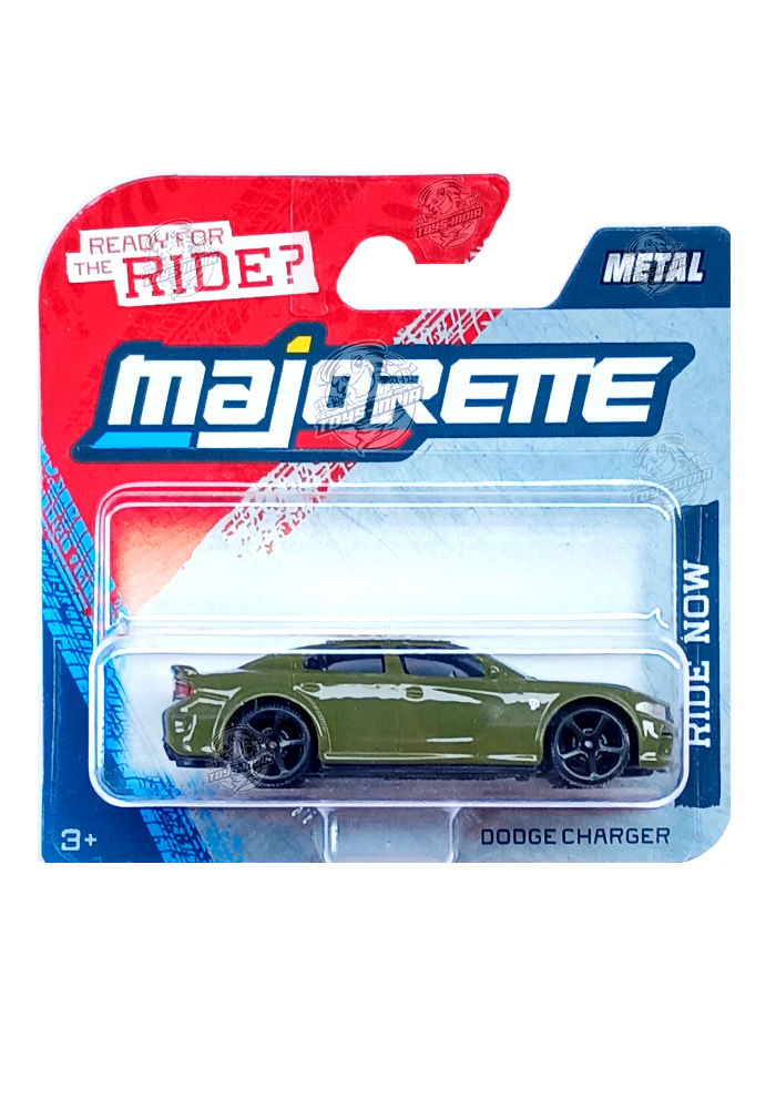 Majorette Ride Now Cars Dodge Charger - Green - 2025 Card
