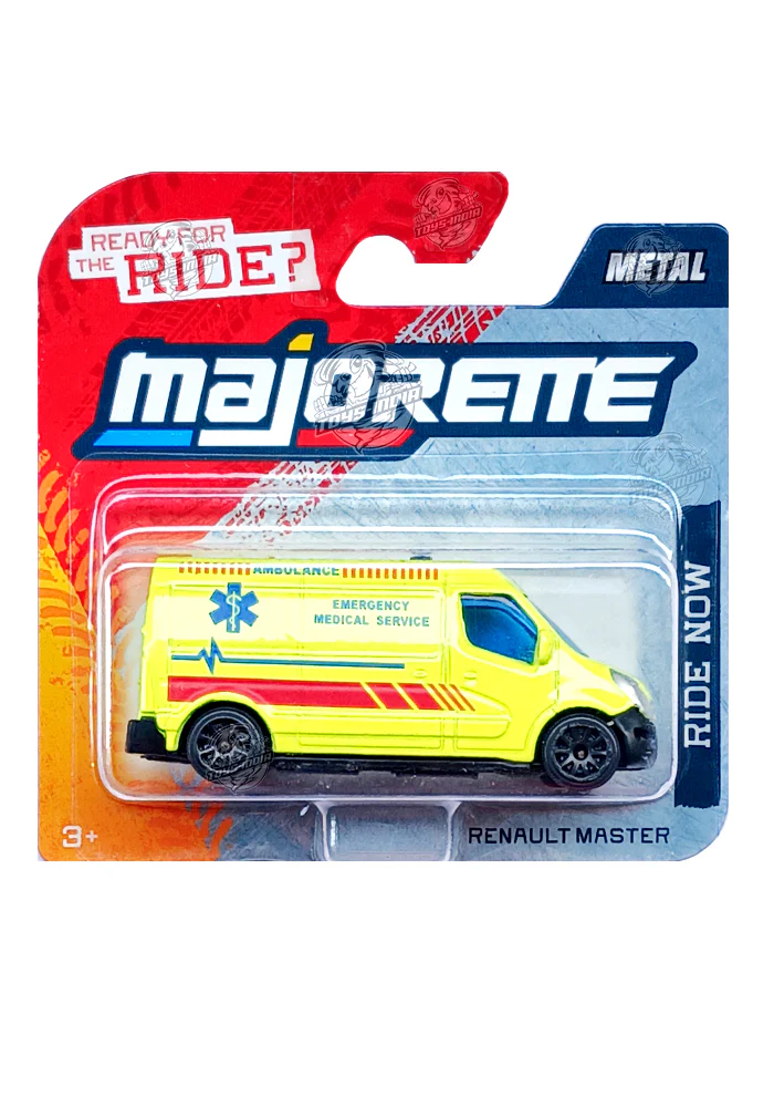 Majorette Ride Now Cars Renault Master - Yellow - 2025 Card